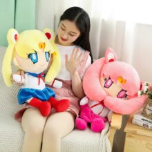 Anime Sailor Moon Plush Pink Yellow Girl Toy For Child Anime Sailor Moon Plush Pink Yellow Girl Toy For Child