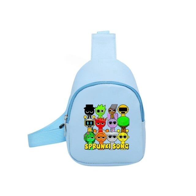 Kawaii Sprunki Incredibox Portable Polyester Crossbody Bag Kawaii Sprunki Incredibox Portable Polyester Crossbody Bag