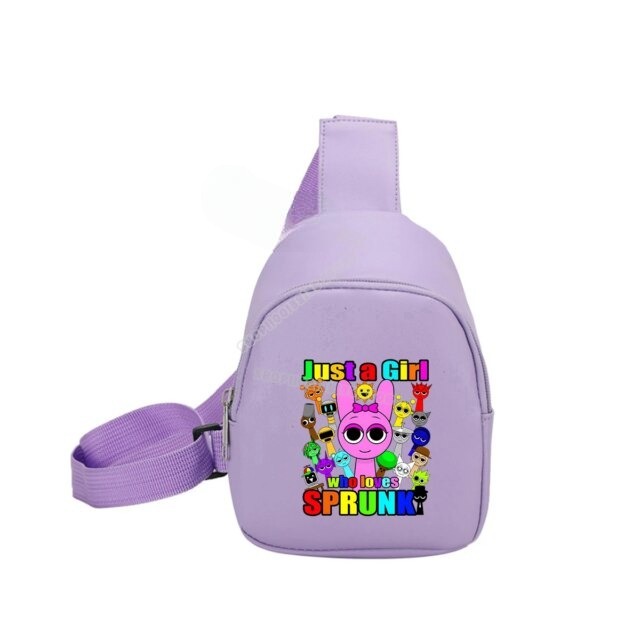 Sprunki Incredibox Kawaii Print Crossbody Bag