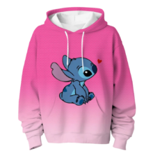 Kawaii Cartoon Stitch Pink Sweatshirt Kawaii Cartoon Stitch Pink Sweatshirt
