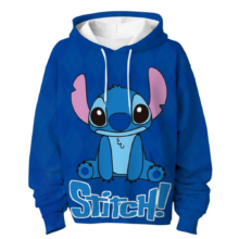 Kawaii Cartoon Stitch Blue Sweatshirt Kawaii Cartoon Stitch Blue Sweatshirt