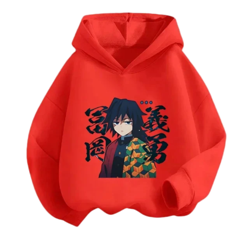 Kawaii Anime Demon Slayer Giyu Tomioka Hoodie