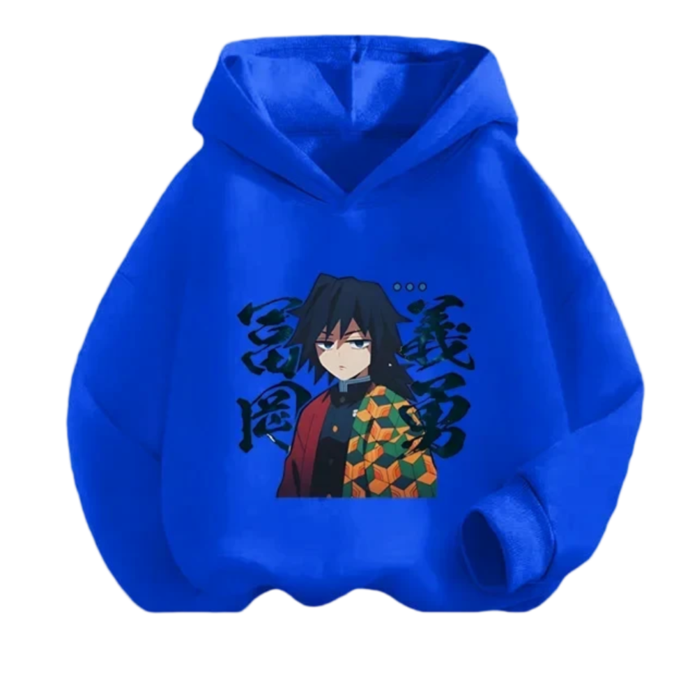 Kawaii Anime Demon Slayer Giyu Tomioka Hoodie