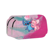 Cartoon Kawaii Stitch Love Angel Printed Student Pencil Case Cartoon Kawaii Stitch Love Angel Printed Student Pencil Case