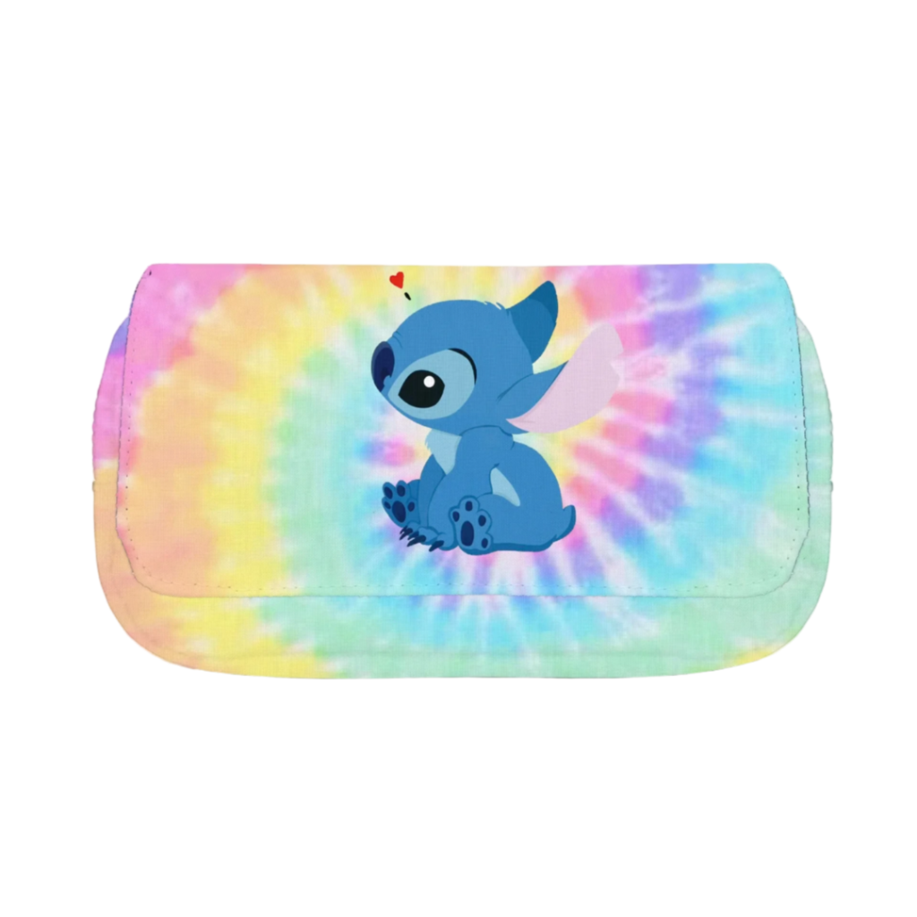 Kawaii Cartoon Stitch Printed Colorful Pencil Case