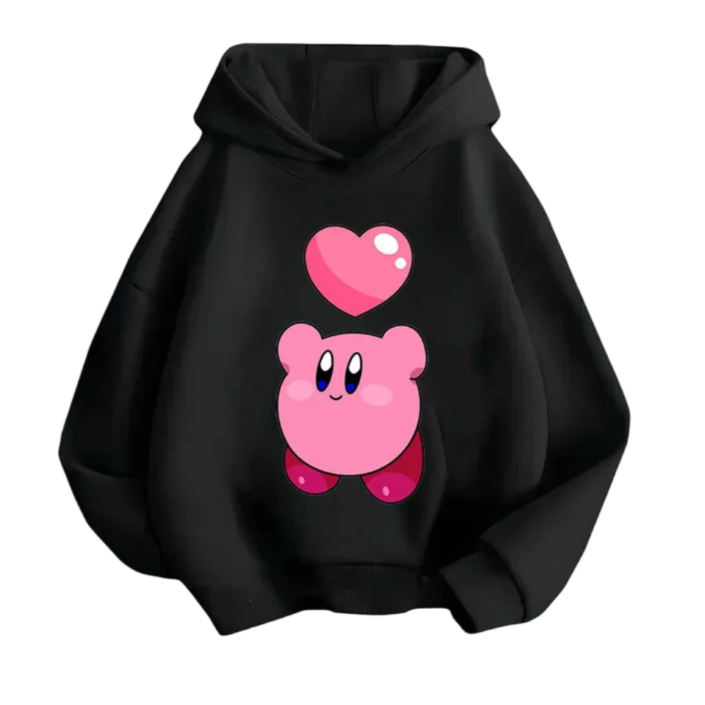 Kawaii Kirby Anime Printed Hoodie