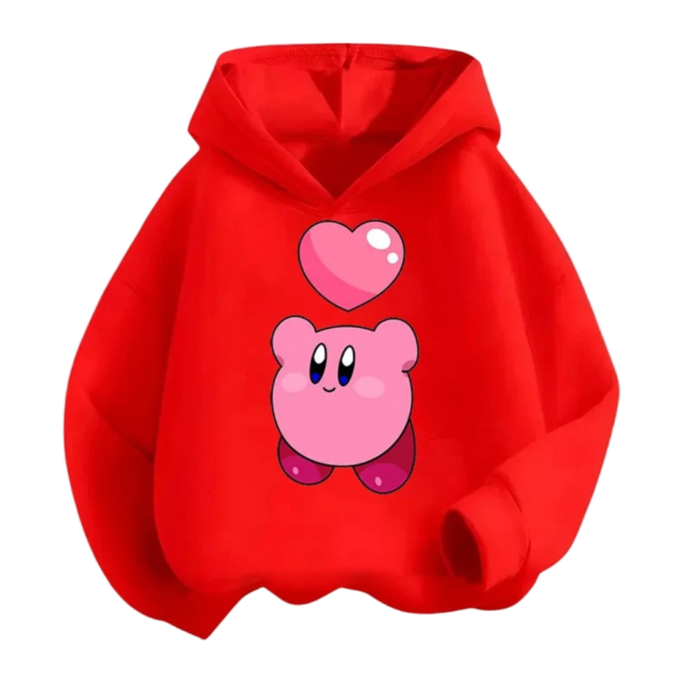 Kawaii Kirby Anime Printed Hoodie
