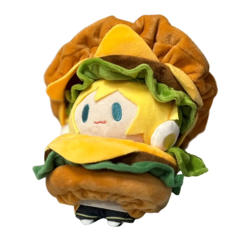 Anime Kawaii Hamburger Kagamine Len Soft Stuffed Plush Toy