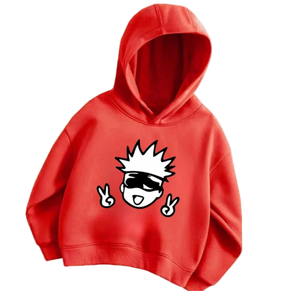 Kawaii Anime Jujutsu Kaisen Satoru Gojo Printed Hoodie