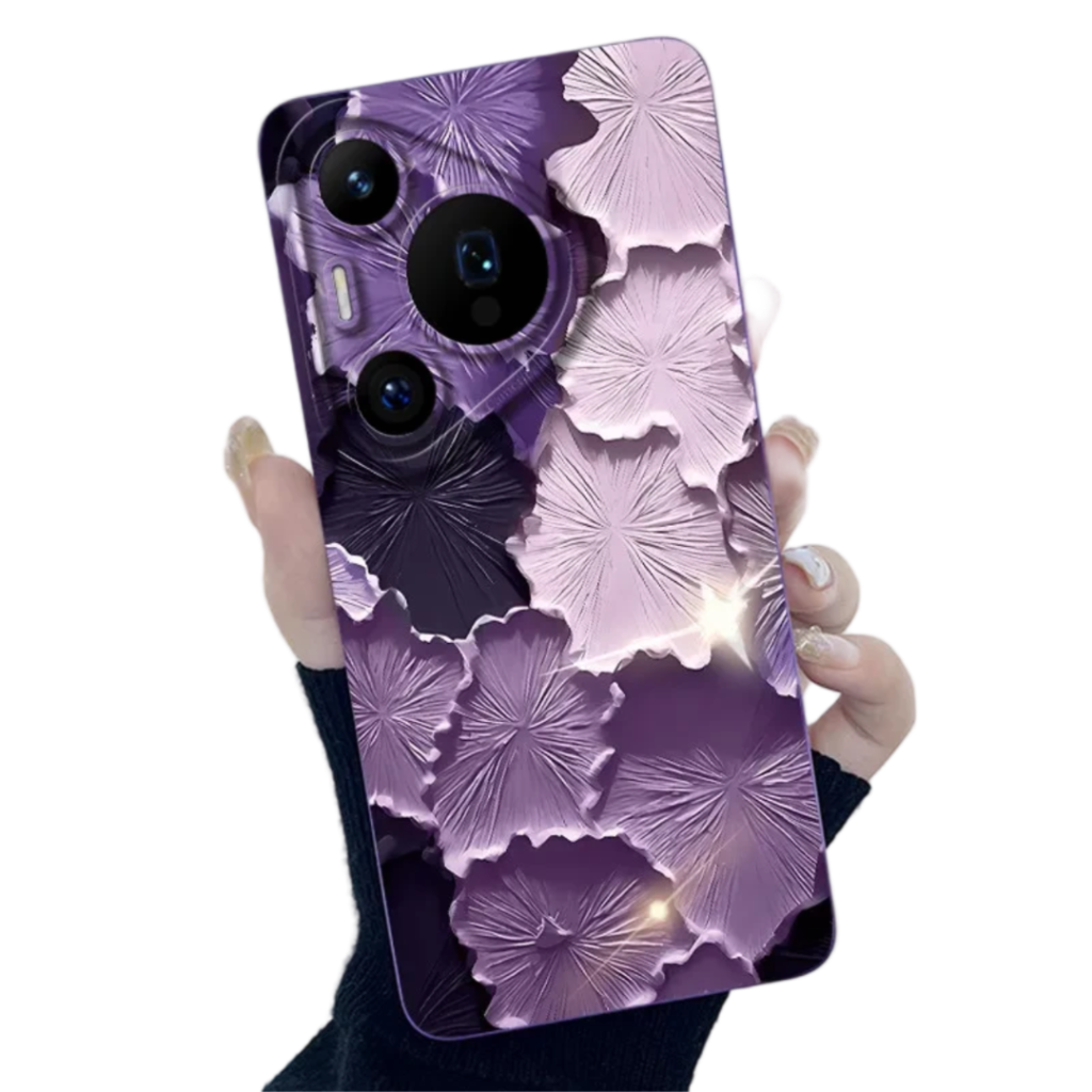 Kawaii Flowers Art Phone Case For Huawei Pura