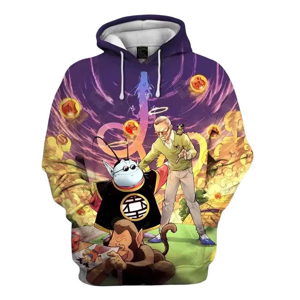 Kawaii Anime Dragon Ball Character Printed Hoodie Kawaii Anime Dragon Ball Character Printed Hoodie