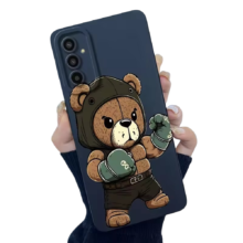 Kawaii Bear With Boxing Gloves Phone Case For Samsung Galaxy Kawaii Bear With Boxing Gloves Phone Case For Samsung Galaxy