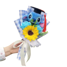 Kawaii Anime Stitch Graduation Stuffed Plush Bouquet Kawaii Anime Stitch Graduation Stuffed Plush Bouquet