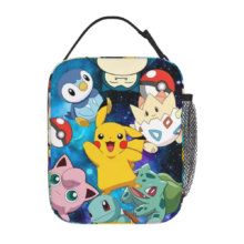Cartoon Kawaii Pokemon Character Insulated Lunch Bag Cartoon Kawaii Pokemon Character Insulated Lunch Bag