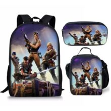 3Pcs Kawaii Anime Fortnite Battle Royale Character Backpack 3Pcs Kawaii Anime Fortnite Battle Royale Character Backpack