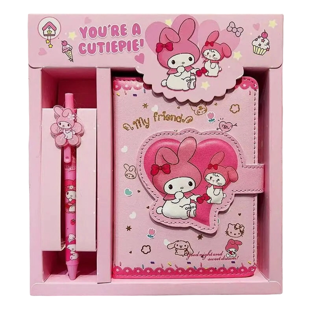 Kawaii Sanrio My Melody Note Book With Gel Pen
