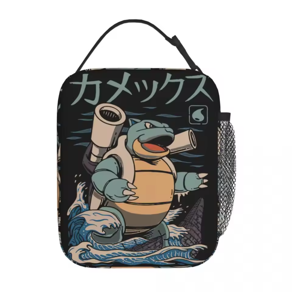 Kawaii Cartoon Pokemon Blastoise Insulated Lunch Bag