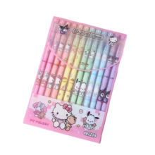 12Pcs Sanrio Character Kawaii Erasable Neutral Pen 12Pcs Sanrio Character Kawaii Erasable Neutral Pen