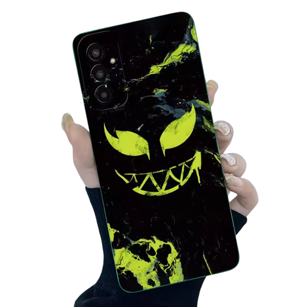 Kawaii Green Face Phone Case For Samsung Galaxy
