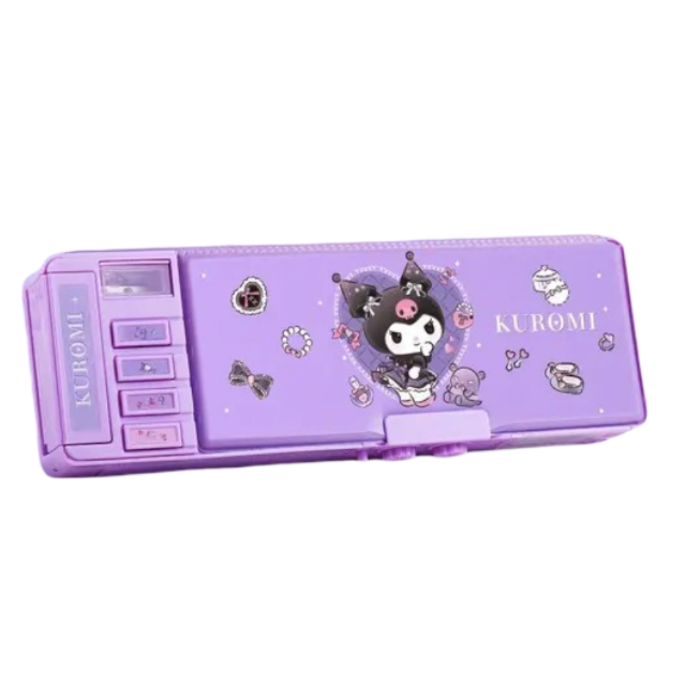 Kawaii Sanrio Kuromi Multifunction Pencil Case 