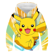 Kawaii Pokemon Pikachu Printed Hoodie Kawaii Pokemon Pikachu Printed Hoodie