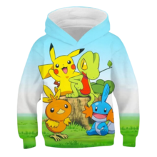 Kawaii Cartoon Pokemon Character Hoodie Kawaii Cartoon Pokemon Character Hoodie