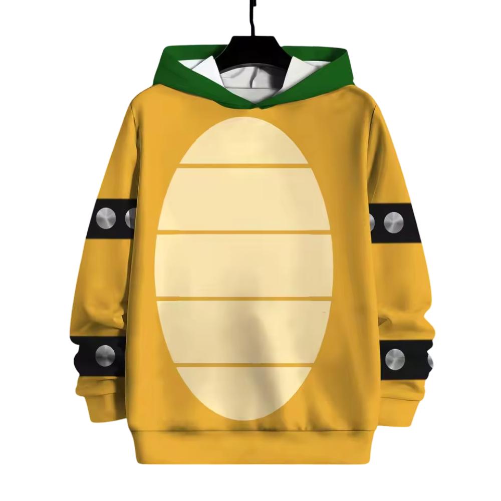 Anime Bowser Kawaii Hoodie For Kids Anime Bowser Kawaii Hoodie For Kids
