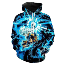 Kawaii 3D Dragon Ball Super Saiyan Blue Goku Hoodie Kawaii 3D Dragon Ball Super Saiyan Blue Goku Hoodie