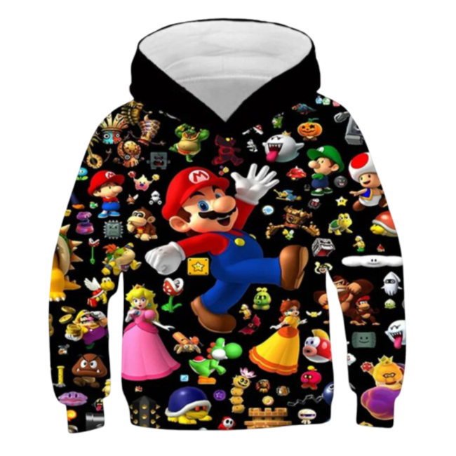 Cartoon Super Mario Kawaii Hoodie