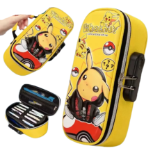 Kawaii Pokemon Pikachu Coded Lock Pencil Case Kawaii Pokemon Pikachu Coded Lock Pencil Case