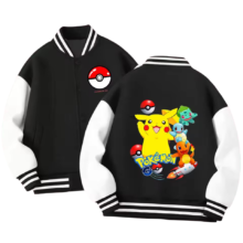 Pokemon GO Character Printed Kawaii Baseball Uniform Pokemon GO Character Printed Kawaii Baseball Uniform