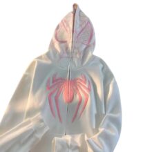 Kawaii Spiderman White Hoodie Kawaii Spiderman White Hoodie