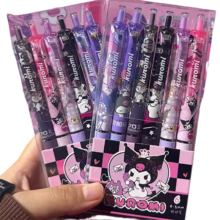6Pcs/Set Kawaii Sanrio Kuromi Black Gel Pen 6Pcs/Set Kawaii Sanrio Kuromi Black Gel Pen