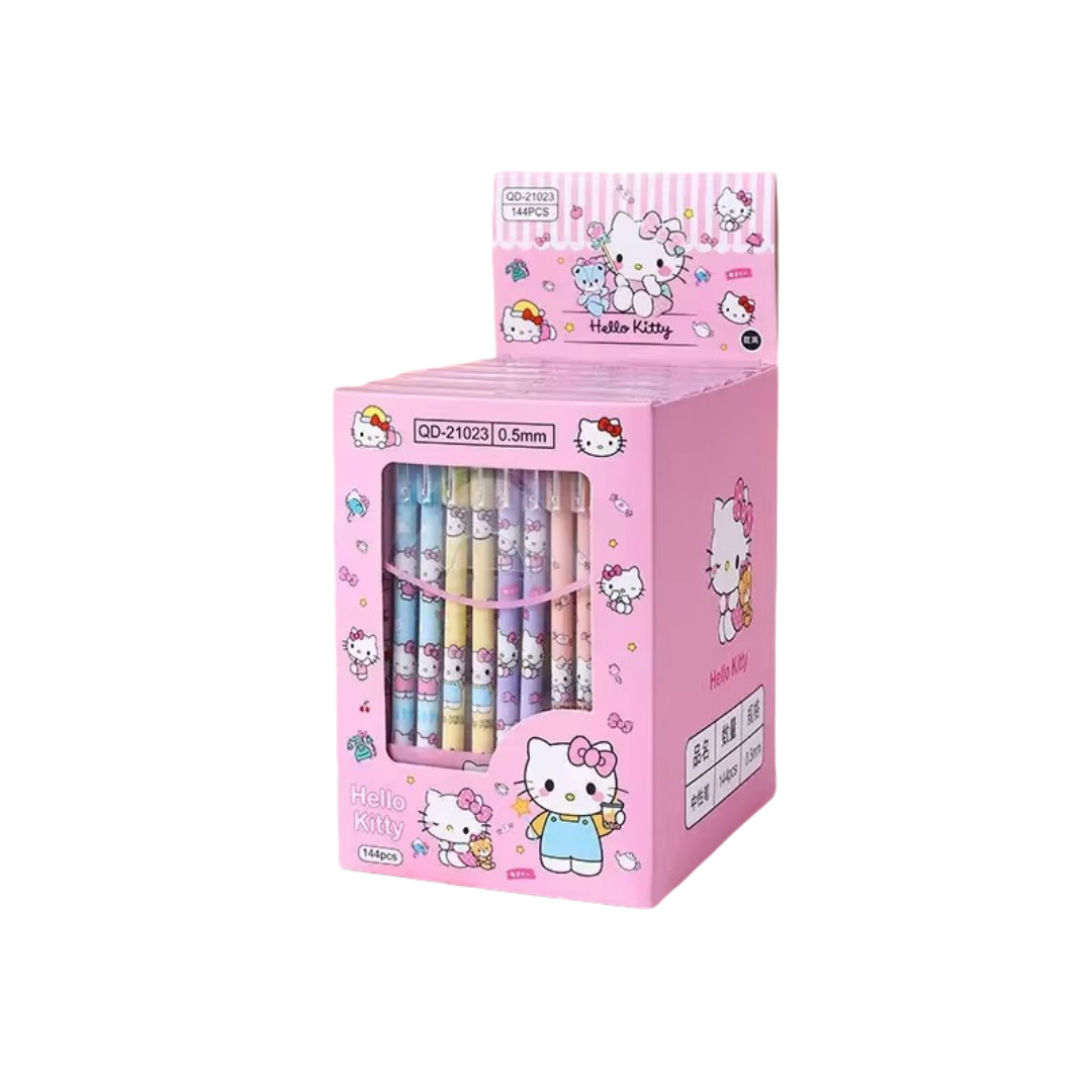 6Pcs Sanrio Hello Kitty Kawaii Erasable Gel Pen