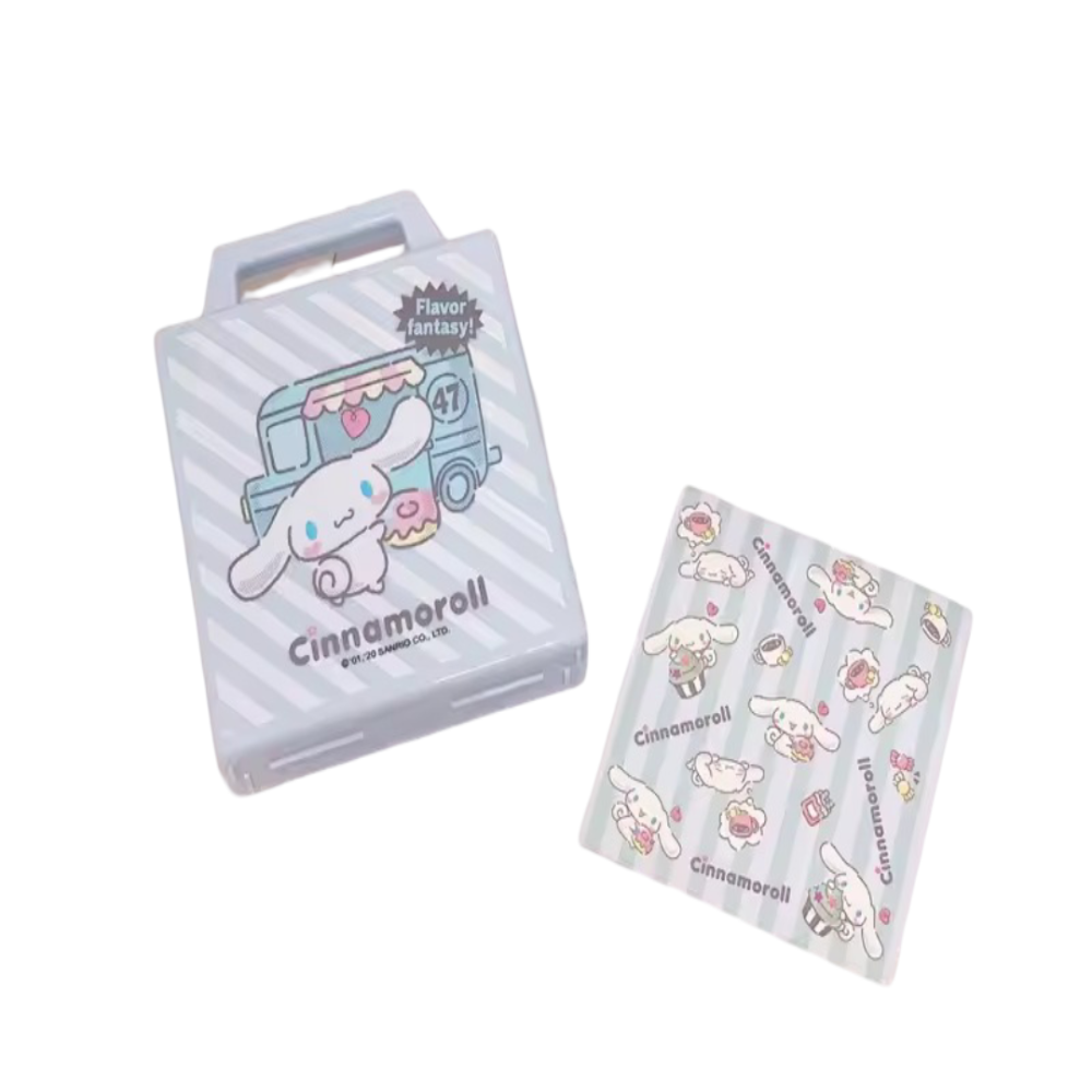 Kawaii Sanrio Cinnamoroll Printed Notepad Storage Box With Note Paper