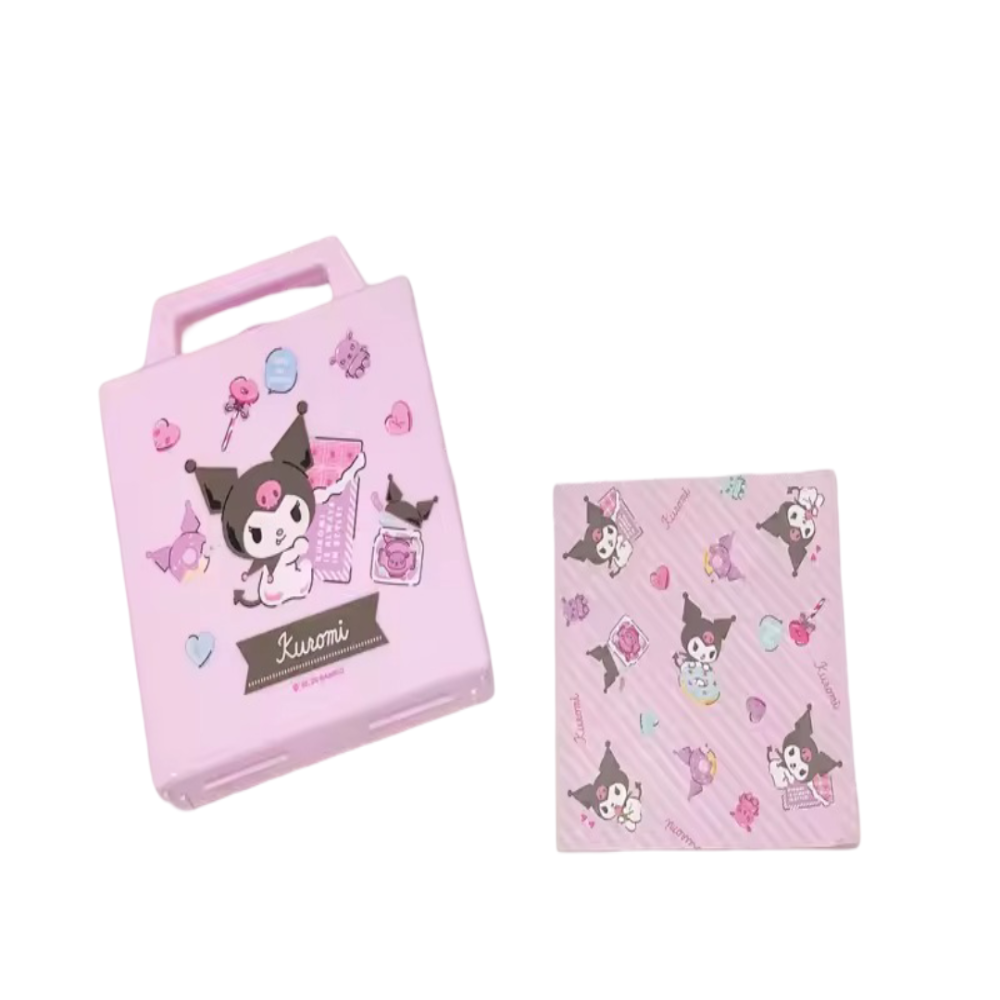 Kawaii Sanrio Kumori Printed Notepad Storage Box With Note Paper