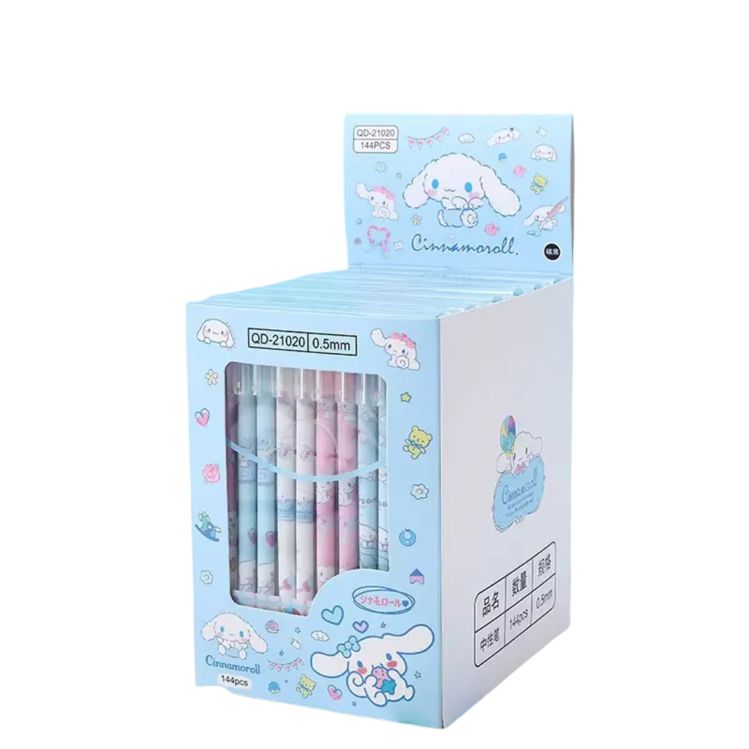 Kawaii 12Pcs Cartoon Cinnamoroll Erasable Neutral Pen