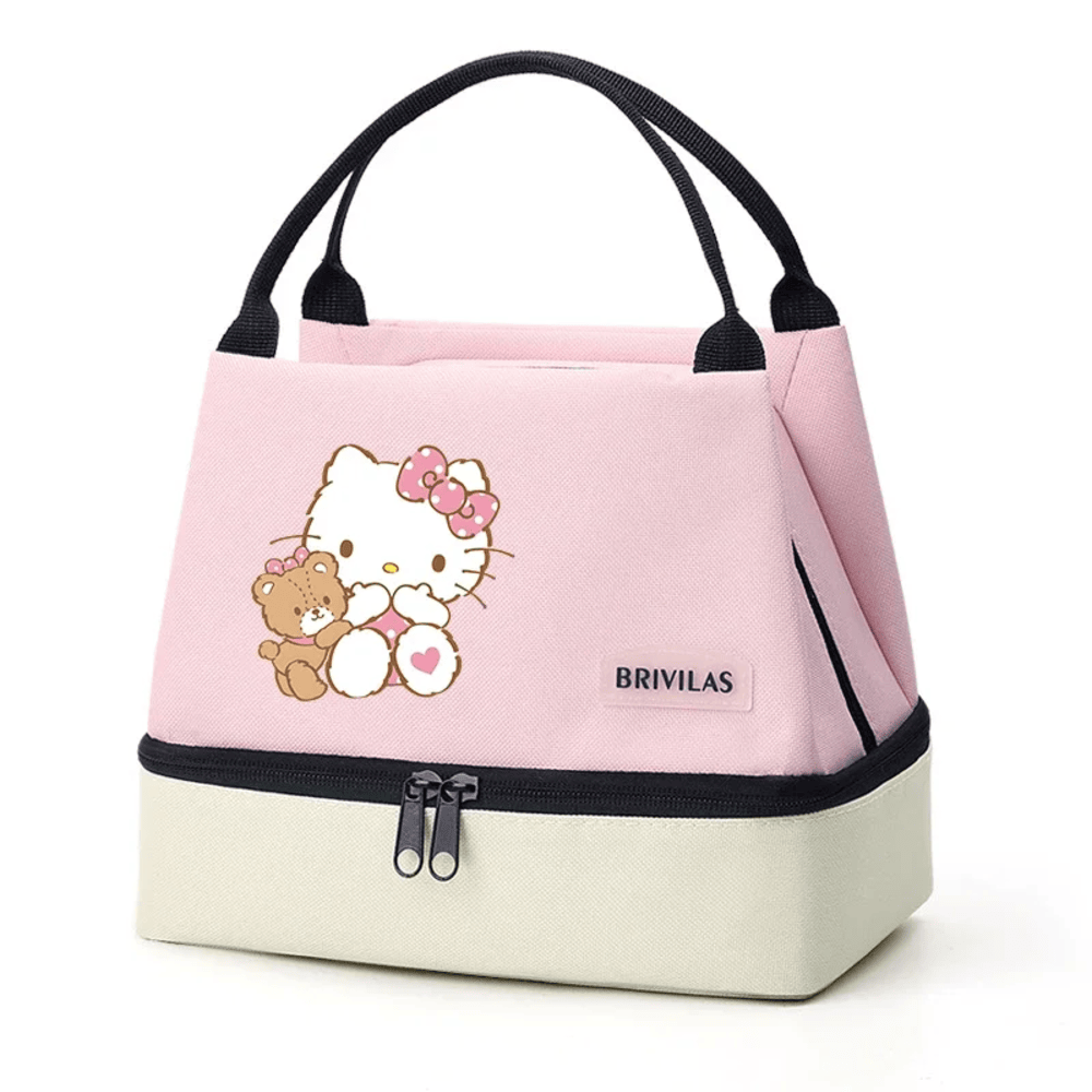 Kawaii Anime Hello Kitty And Tiny Chum Insulated Lunch Bag