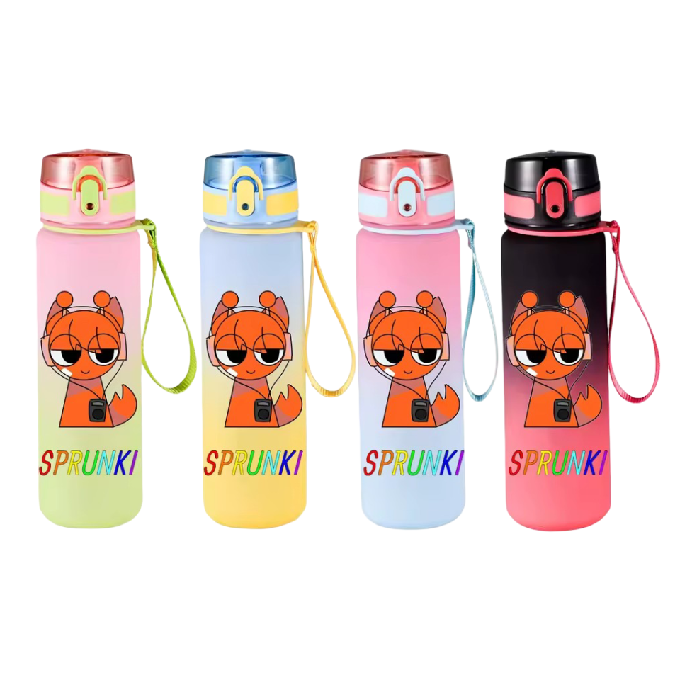 650ml Kawaii Oren Sprunki Water Bottle 