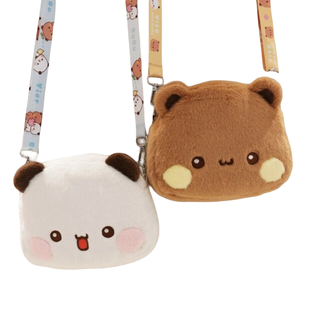 Kawaii Bubu And Yier Plush Shoulder Bag