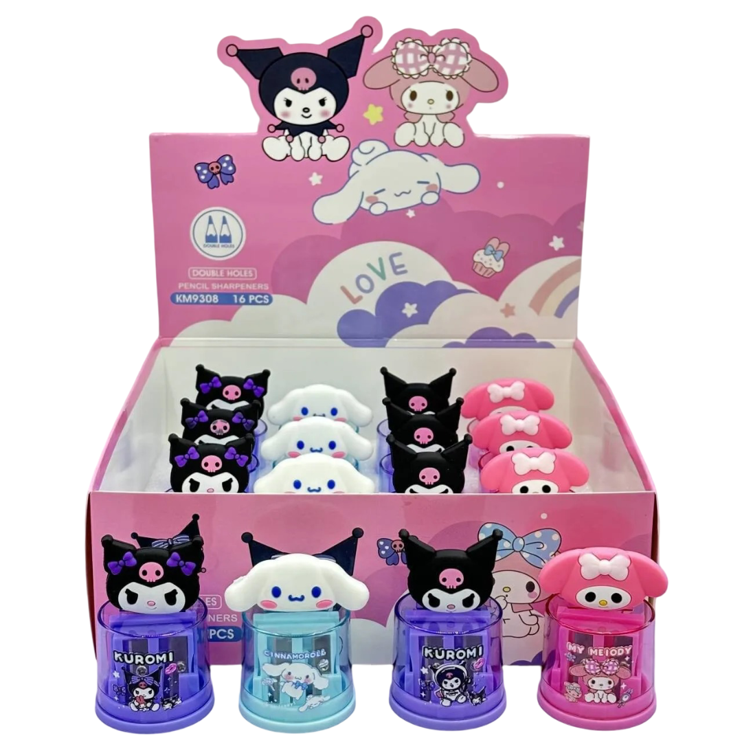 16Pcs Kawaii Sanrio Character Pencil Sharpener