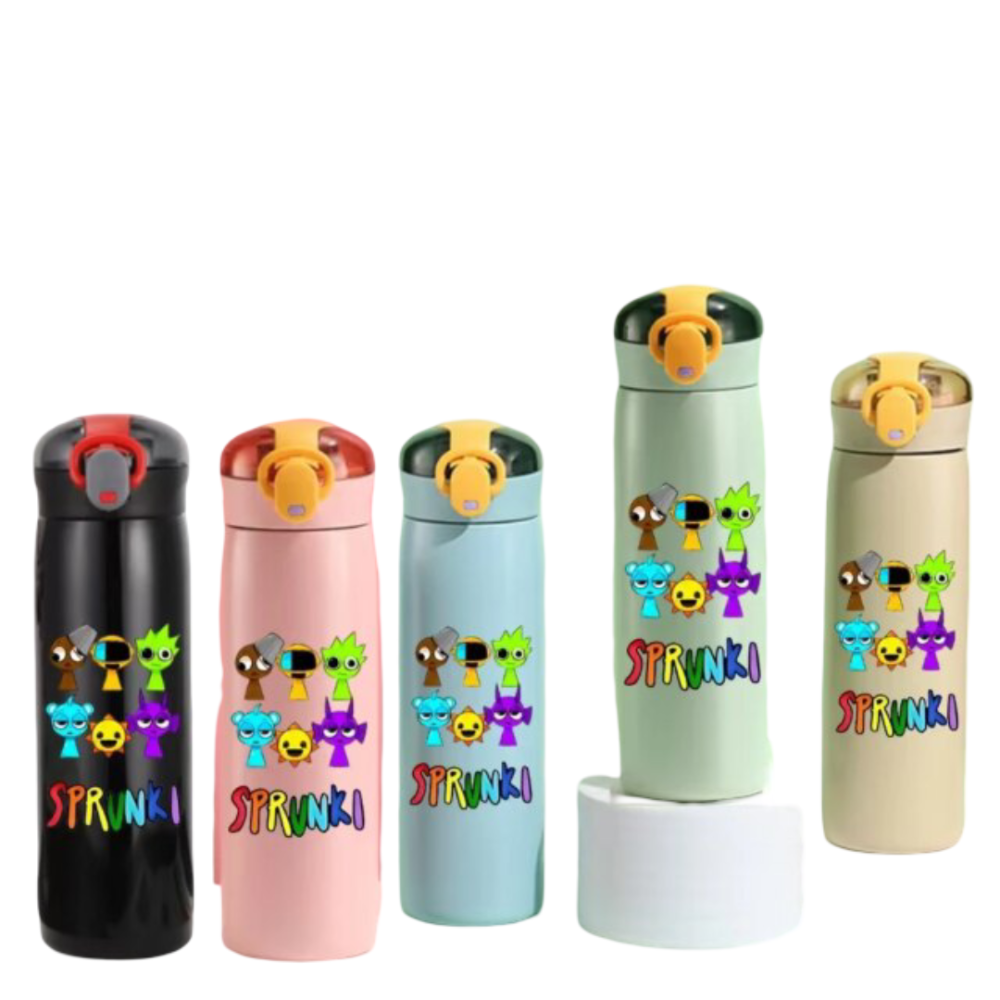 460ml Kawaii Sprunki Character Water Bottle 460ml Kawaii Sprunki Character Water Bottle