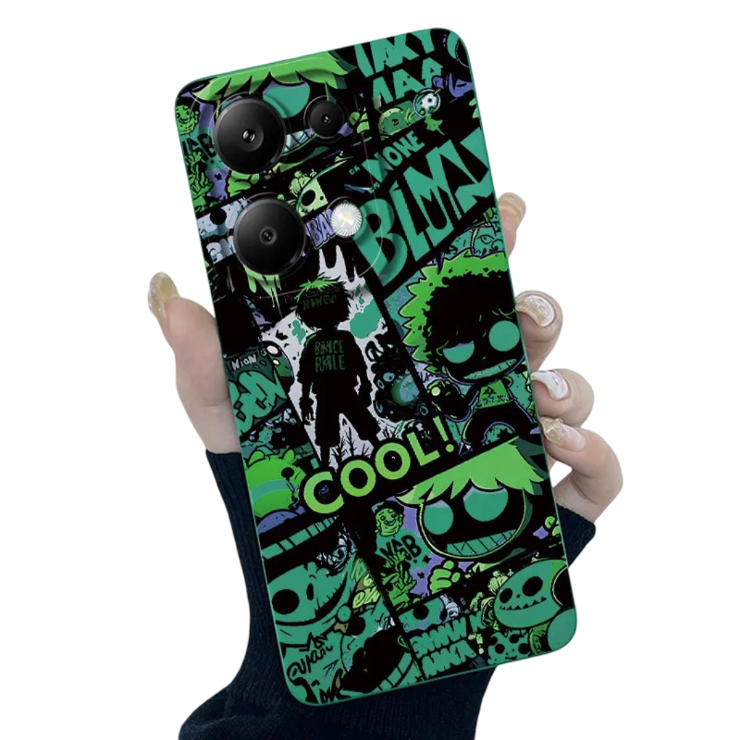 Kawaii Skull Cartoon Aesthetic Style Phone Case For Xiaomi: