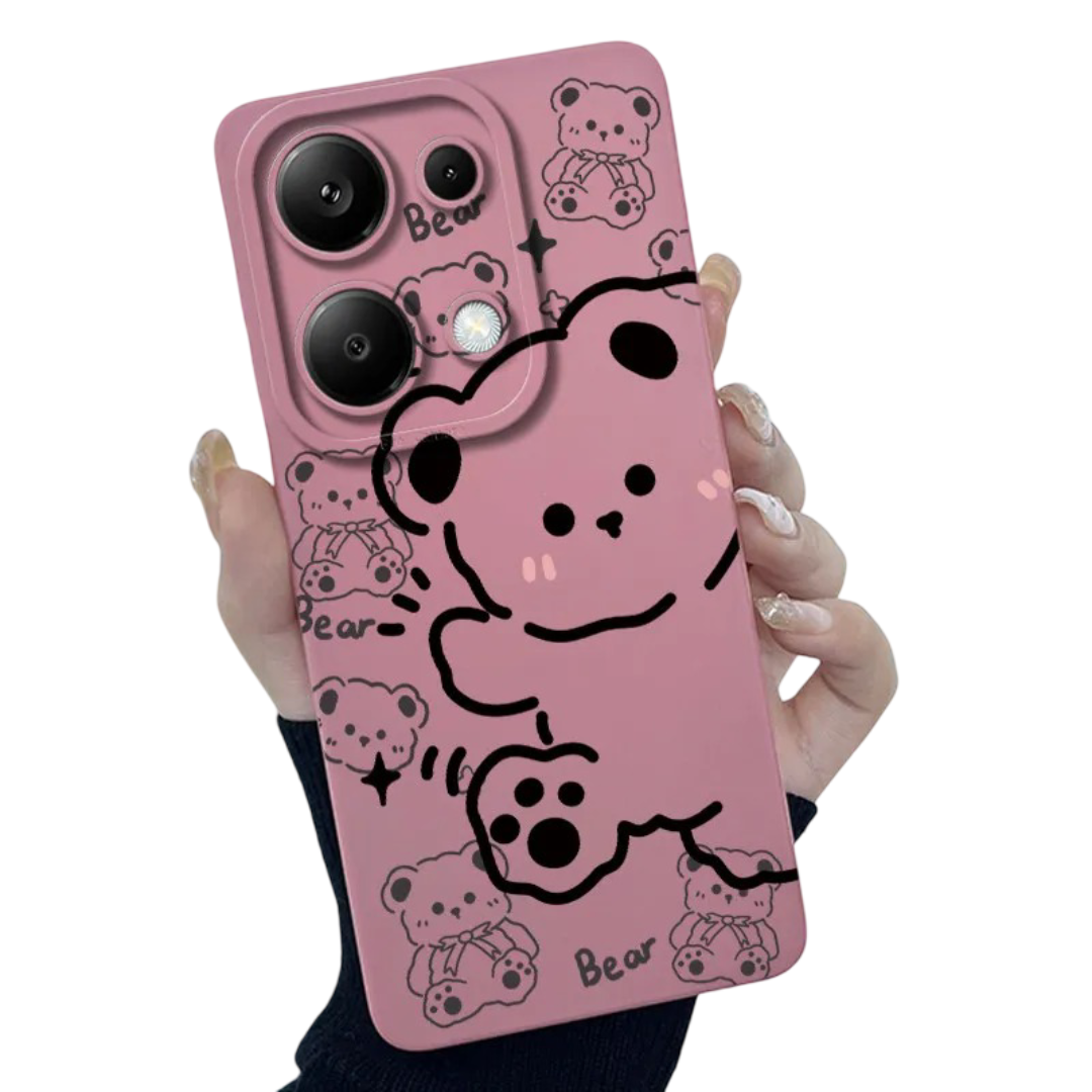Kawaii Bear Phone Case For Xiaomi
