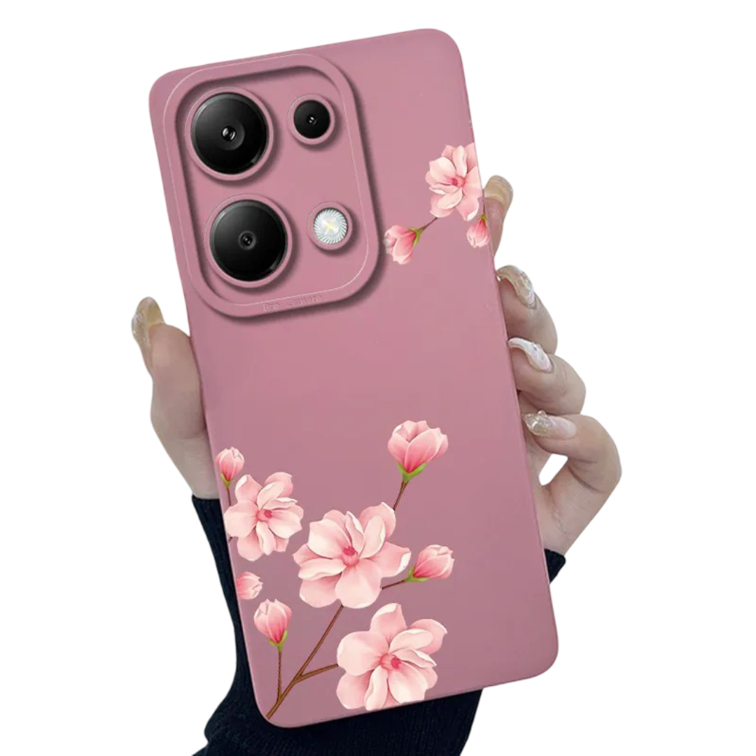 Kawaii Pink Blossom Phone Case For Xiaomi