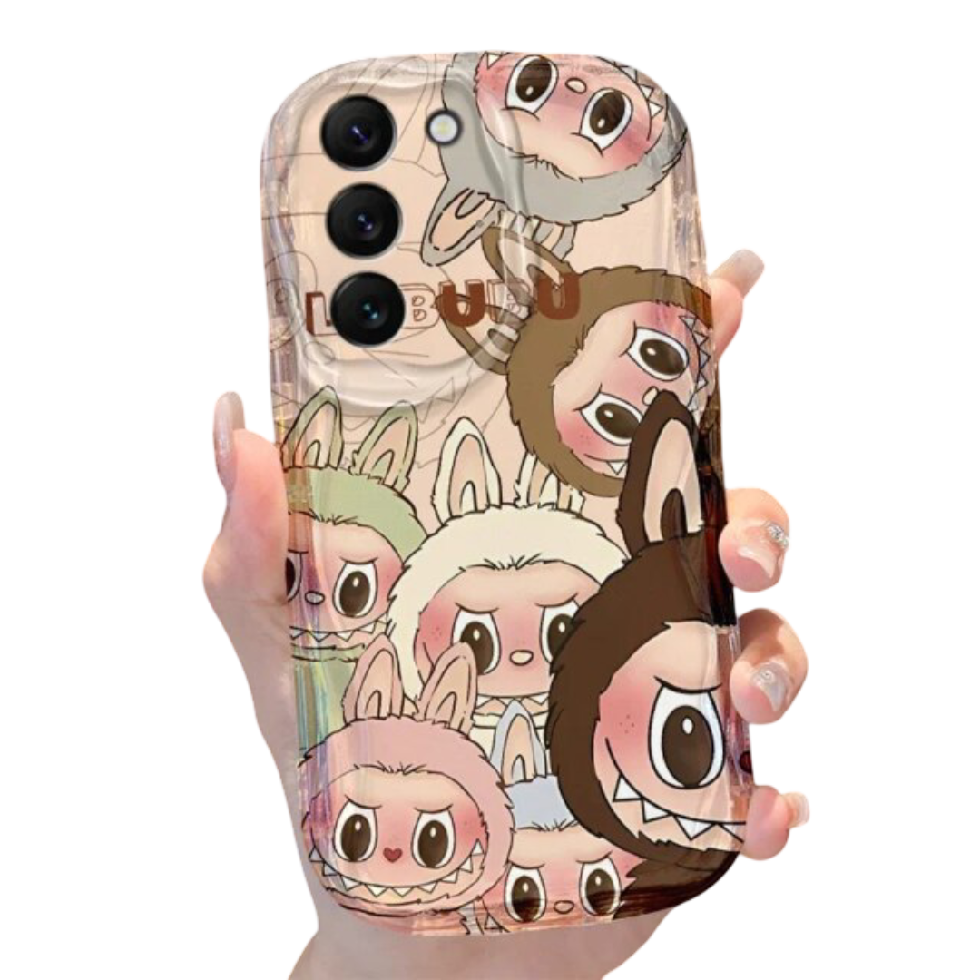 Kawaii Labubu Phone Back Cover For Samsung Galaxy