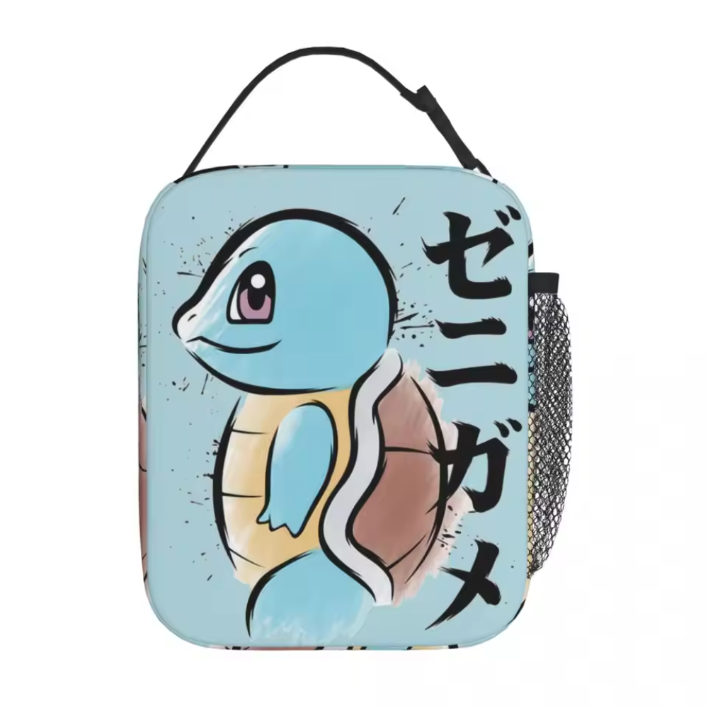Kawaii Cartoon Pokemon Squirtle Blue Insulated Lunch Bag