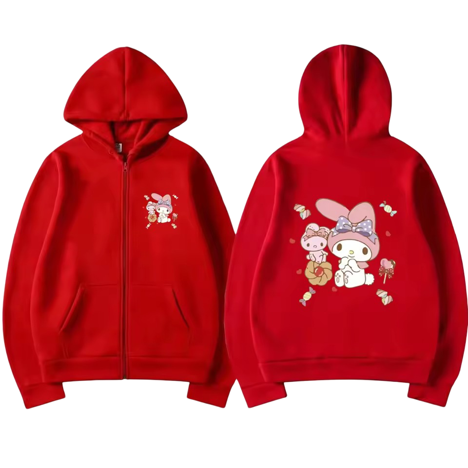 Kawaii Sanrio My Melody Zipper Hoodie