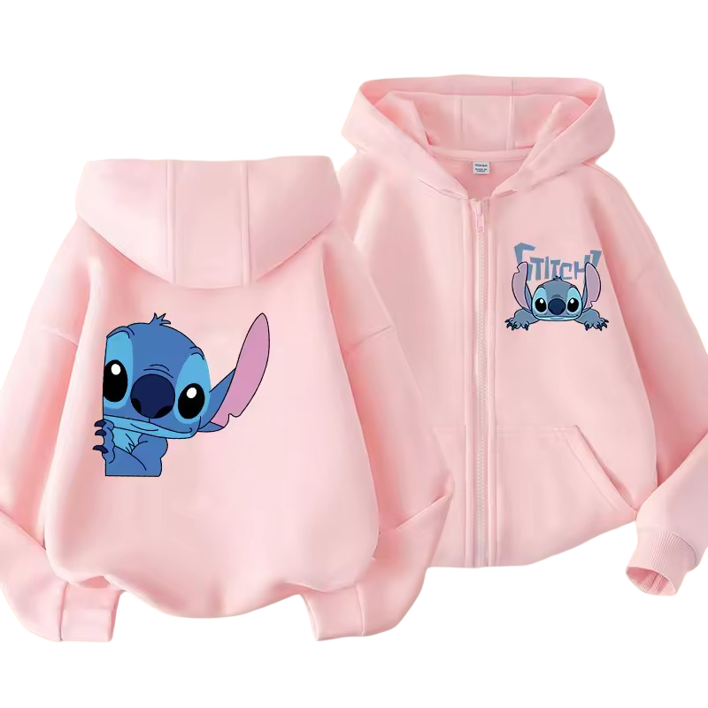 Kawaii Stitch Zipper Sweatshirt