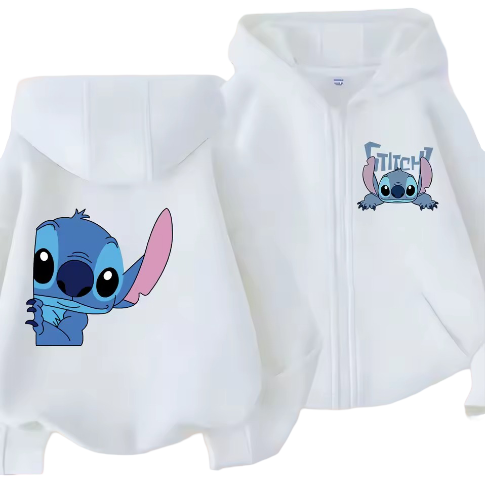 Kawaii Stitch Zipper Sweatshirt